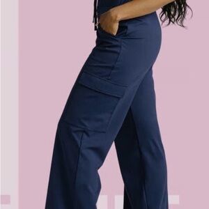Periscope Navy Cargo Straight Leg Pants